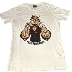 Popeye short sleeve medium t-shirt. New. From Capri Italy. 100% Cotton. Artsy!